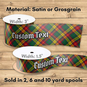 Clan Buchanan Tartan Satin Ribbon