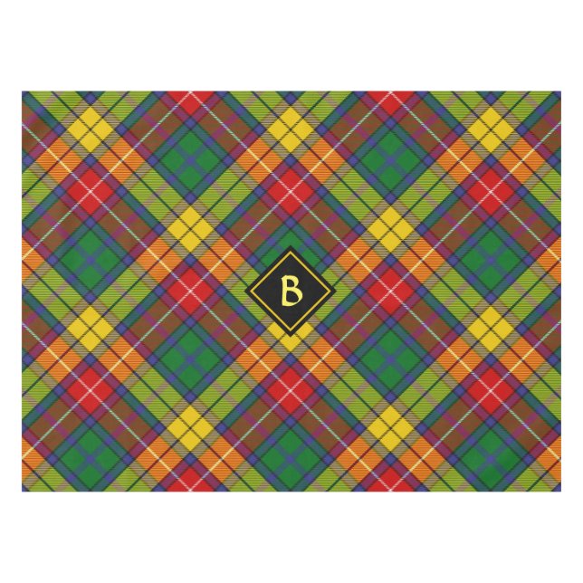 Clan Buchanan Tartan Tablecloth (Front (Horizontal))