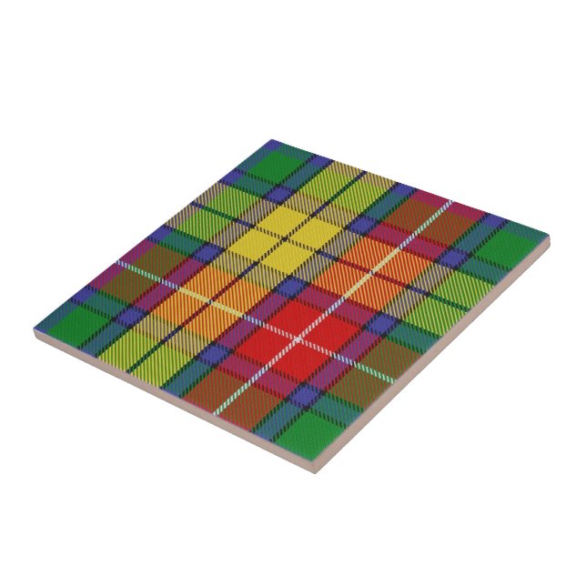 Clan Buchanan Tartan  Tile (Side)