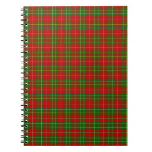 Clan Burnett Tartan Spiral Notebook