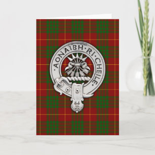 Clan Cameron Crest & Tartan Card