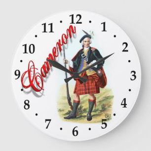 Clan Cameron Scottish Dream Clock