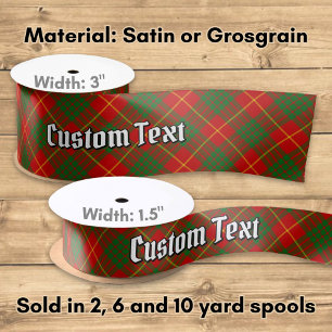 Clan Cameron Tartan Satin Ribbon