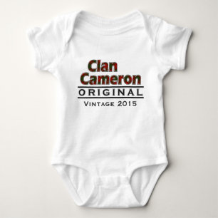 Clan Cameron Vintage Customise Your Birthyear Baby Bodysuit