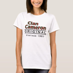 Clan Cameron Vintage Customise Your Birthyear T-Shirt