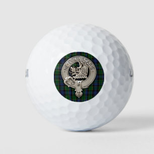 Clan Campbell Crest & Breadalbane Tartan Golf Balls