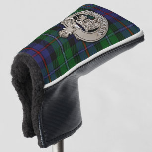 Clan Campbell Crest & Cawdor Tartan Golf Head Cover