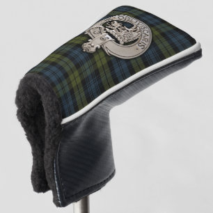 Clan Campbell Crest & Tartan Golf Head Cover