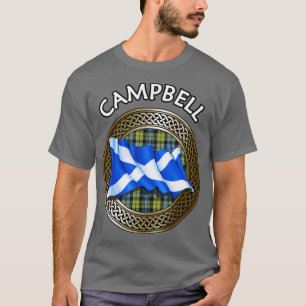Clan Campbell Crest Tartan Knot T-Shirt