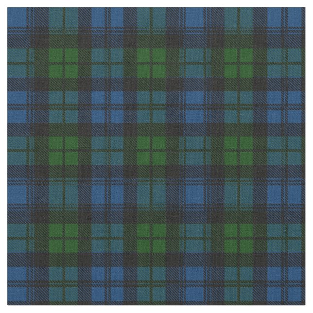 Clan Campbell Military Tartan Fabric (Close Up)