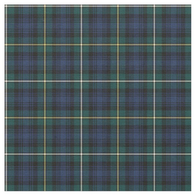 Clan Campbell of Argyll Tartan Fabric (Close Up)
