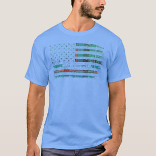 Clan Campbell of Cawdor Scottish tartan US flag Sc T-Shirt