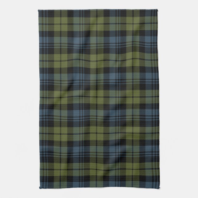 Clan Campbell Tartan Tea Towel (Vertical)