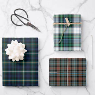 Clan Campbell Tartan Variations Wrapping Paper Sheet