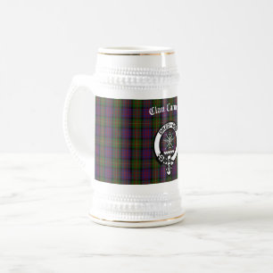 Clan Carnegie Crest Badge and Tartan  Beer Stein