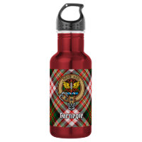 Clan Carnegie Crest over Dress Tartan