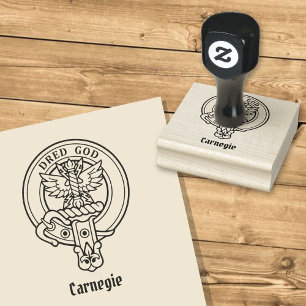 Clan Carnegie Crest Rubber Stamp
