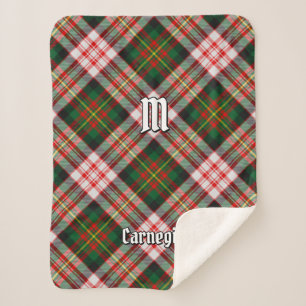 Clan Carnegie Dress Tartan Sherpa Blanket