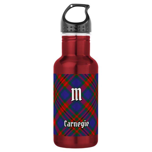 Clan Carnegie Tartan 532 Ml Water Bottle (Front)