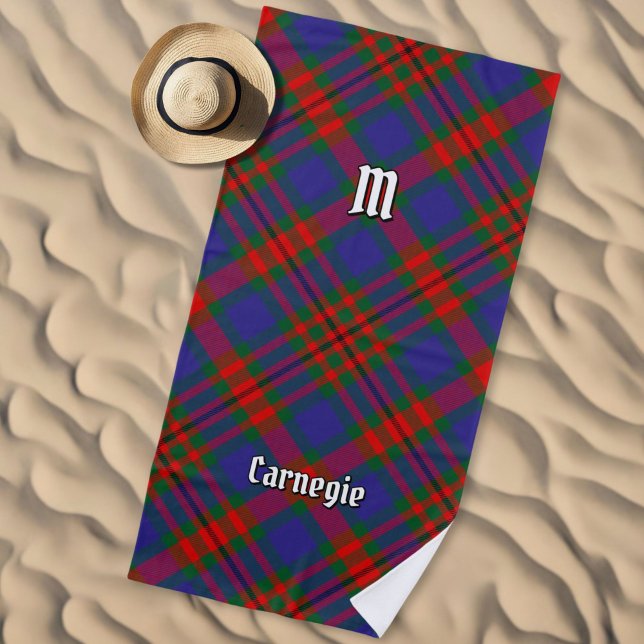 Clan Carnegie Tartan Beach Towel (Creator Uploaded)
