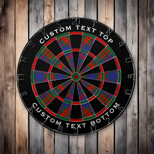 Clan Carnegie Tartan Dartboard