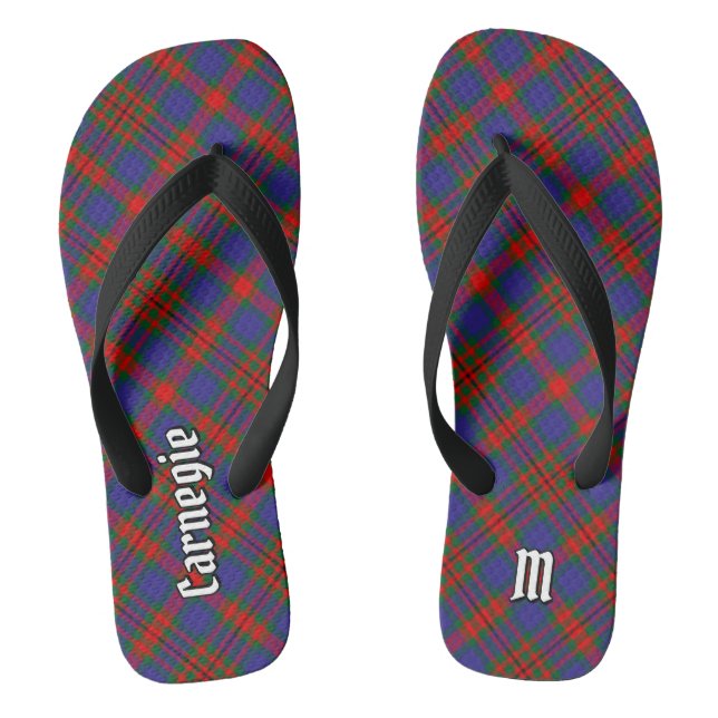 Clan Carnegie Tartan Jandals (Footbed)