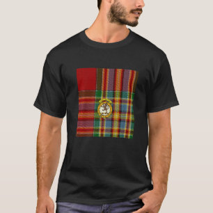 Clan Chattan Scottish Crest and Tartan   T-Shirt