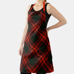 Clan Chef Antique Menzies Tartan Plaid Pattern Apron