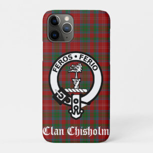 Clan Chisholm Crest Badge & Tartan   Case-Mate iPhone Case