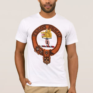 Clan Chisholm Family Crest and Targe T-Shirt