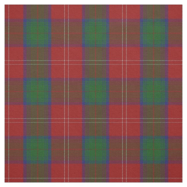 Clan Chisholm Scottish Tartan Plaid Fabric (Swatch)