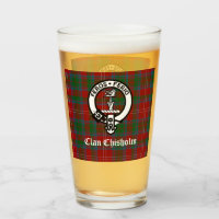 Clan Chisholm Tartan & Crest Badge  