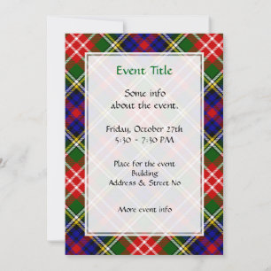 Clan Christie Tartan Invitation