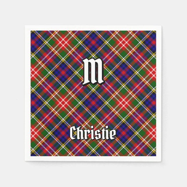Clan Christie Tartan Napkin (Front)
