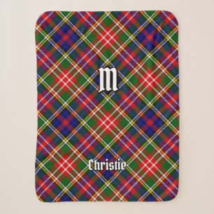 Clan Christie Tartan Sherpa Blanket