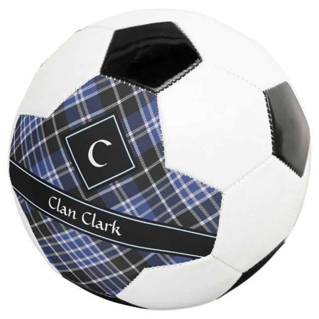 Clan Clark Hunting Tartan Soccer Ball (Three Quarter)
