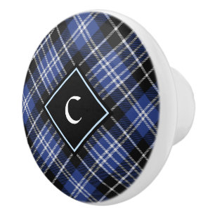 Clan Clark Tartan Ceramic Knob