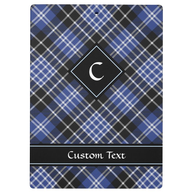 Clan Clark Tartan Clipboard (Back)
