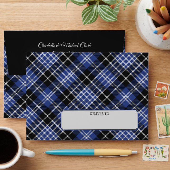Clan Clark Tartan Envelope (Desk)