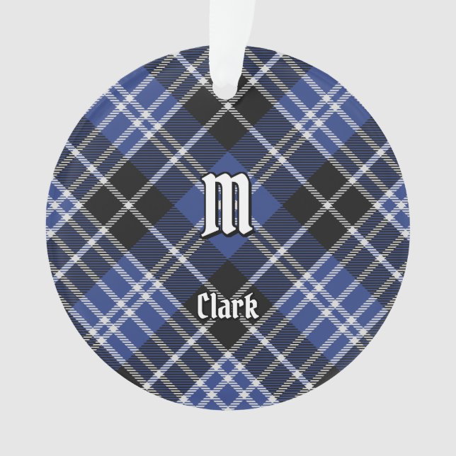 Clan Clark Tartan Ornament (Front)