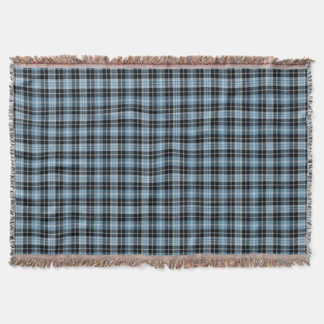 Clan Clark Tartan Throw Blanket (Front)