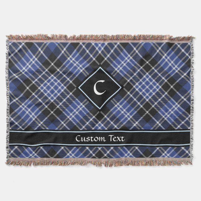 Clan Clark Tartan Throw Blanket (Front)