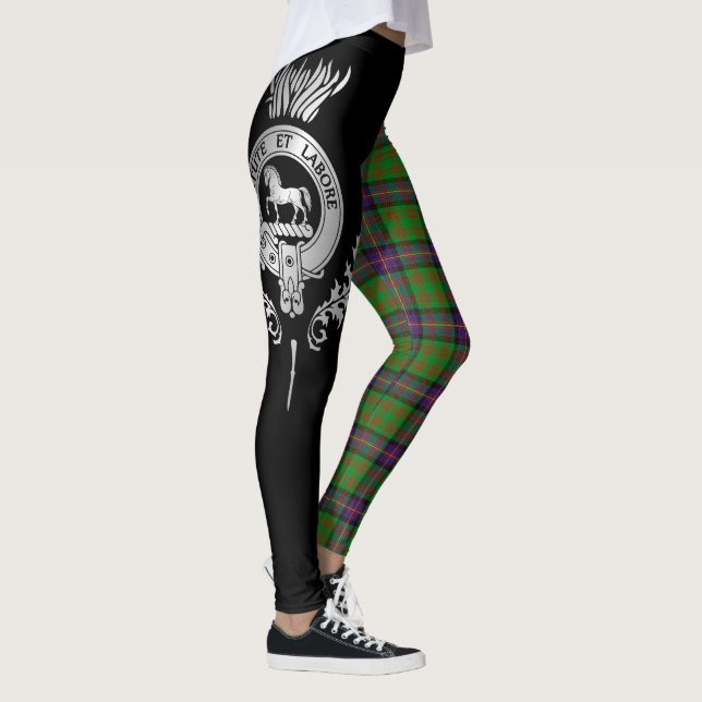 Clan Cochrane Crest & Tartan Leggings (Right)
