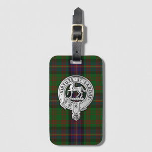 Clan Cochrane Crest & Tartan Luggage Tag