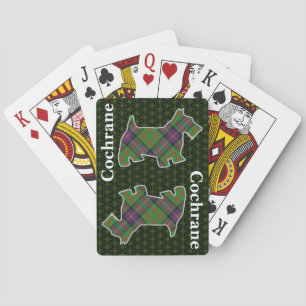 Clan Cochrane Tartan Scottish Terrier Edition Playing Cards