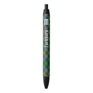Clan Cockburn Tartan Black Ink Pen