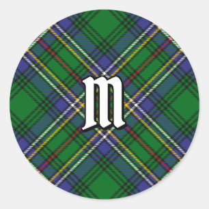 Clan Cockburn Tartan Classic Round Sticker