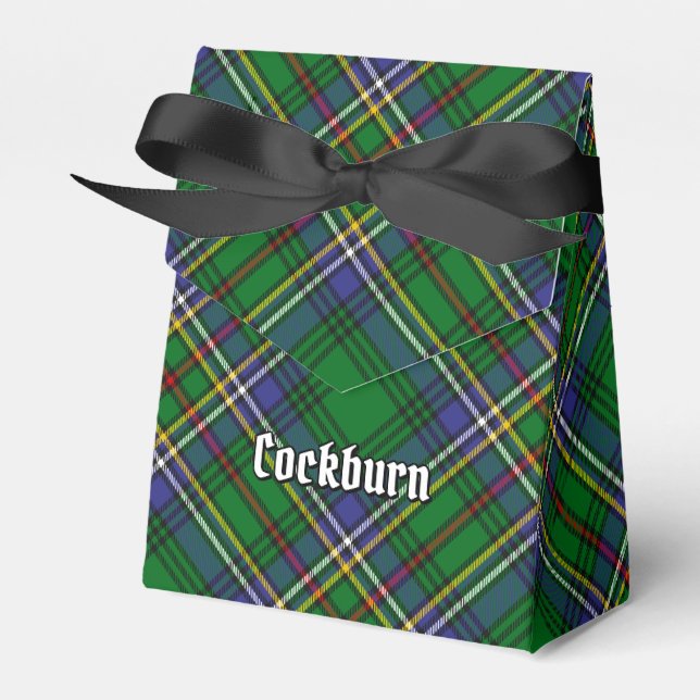 Clan Cockburn Tartan Favour Box (Front Side)