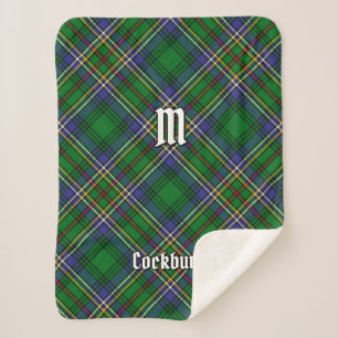 Clan Cockburn Tartan Sherpa Blanket
