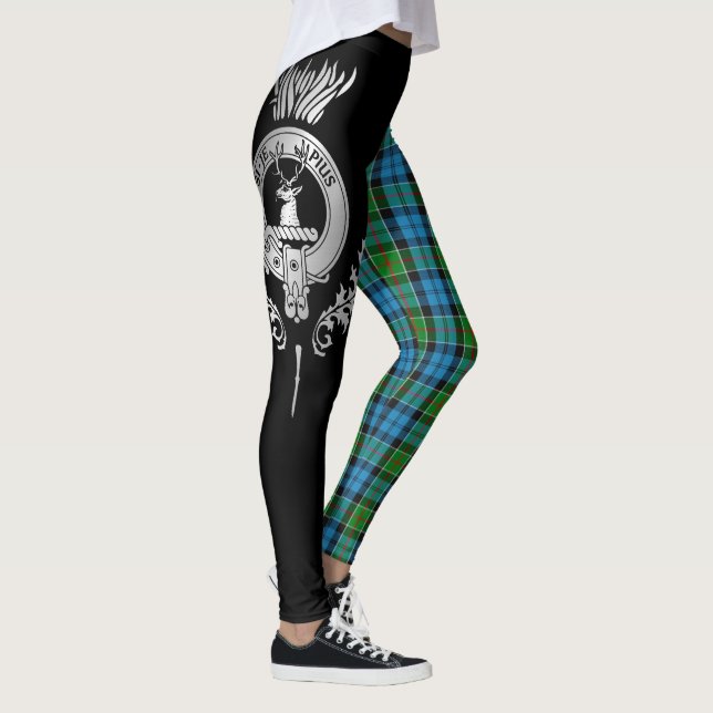 Clan Colquhoun Crest & Tartan Leggings (Right)